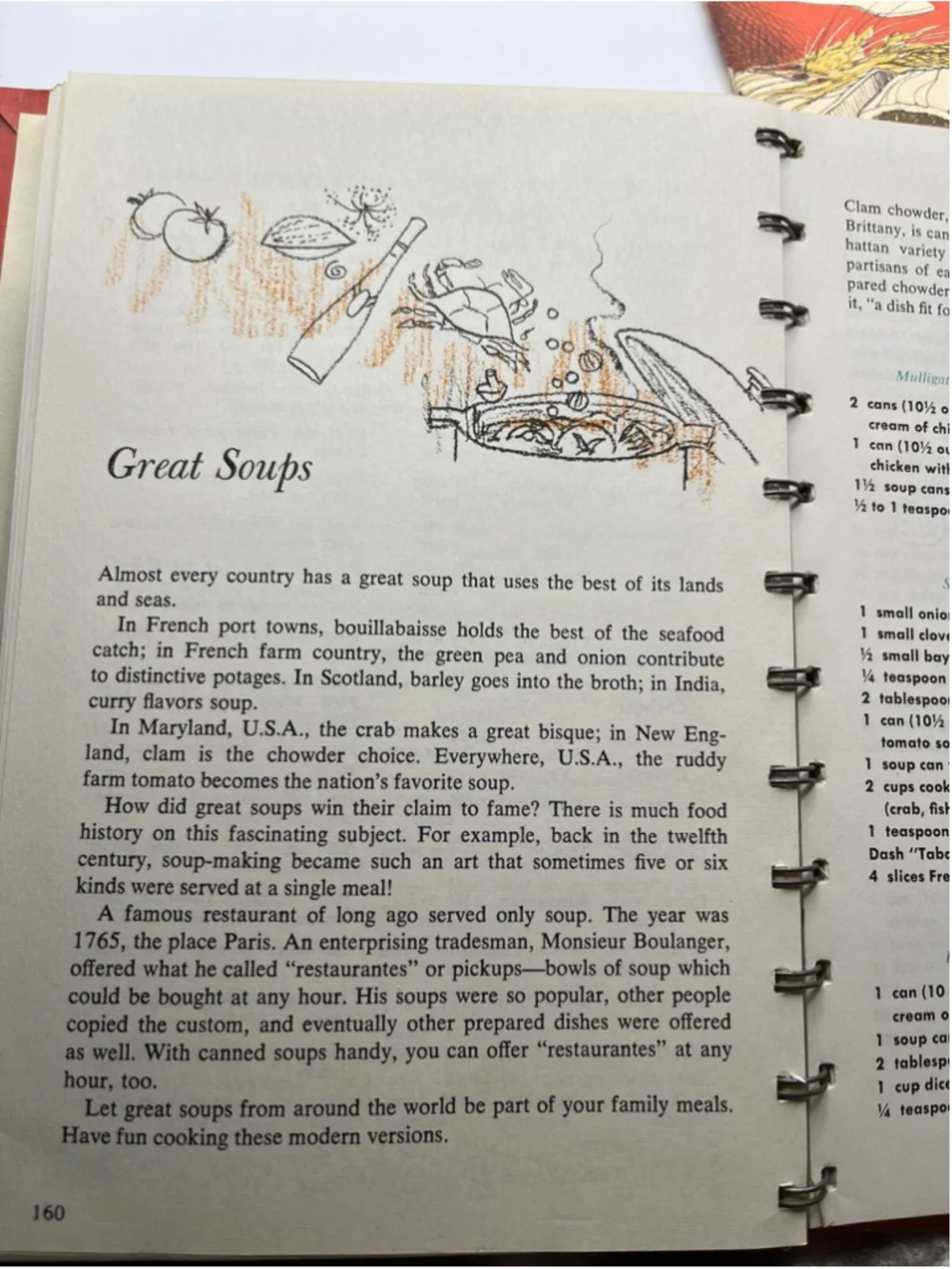 Vintage Campbell Cookbook Cooking With Soup Spiral Bound 608 Recipes Illustrated